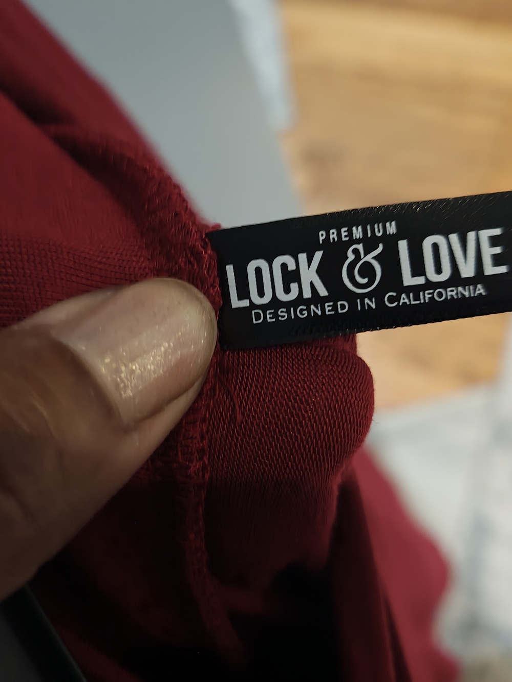 Lock & Love XL Burgundy Red Flowy Maxi Skirt